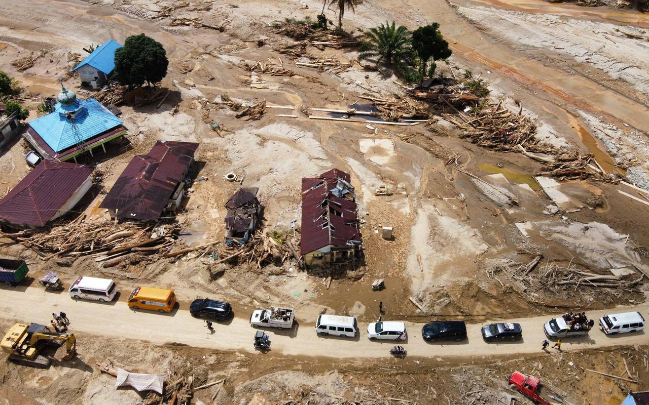 Sturzflut in Indonesien