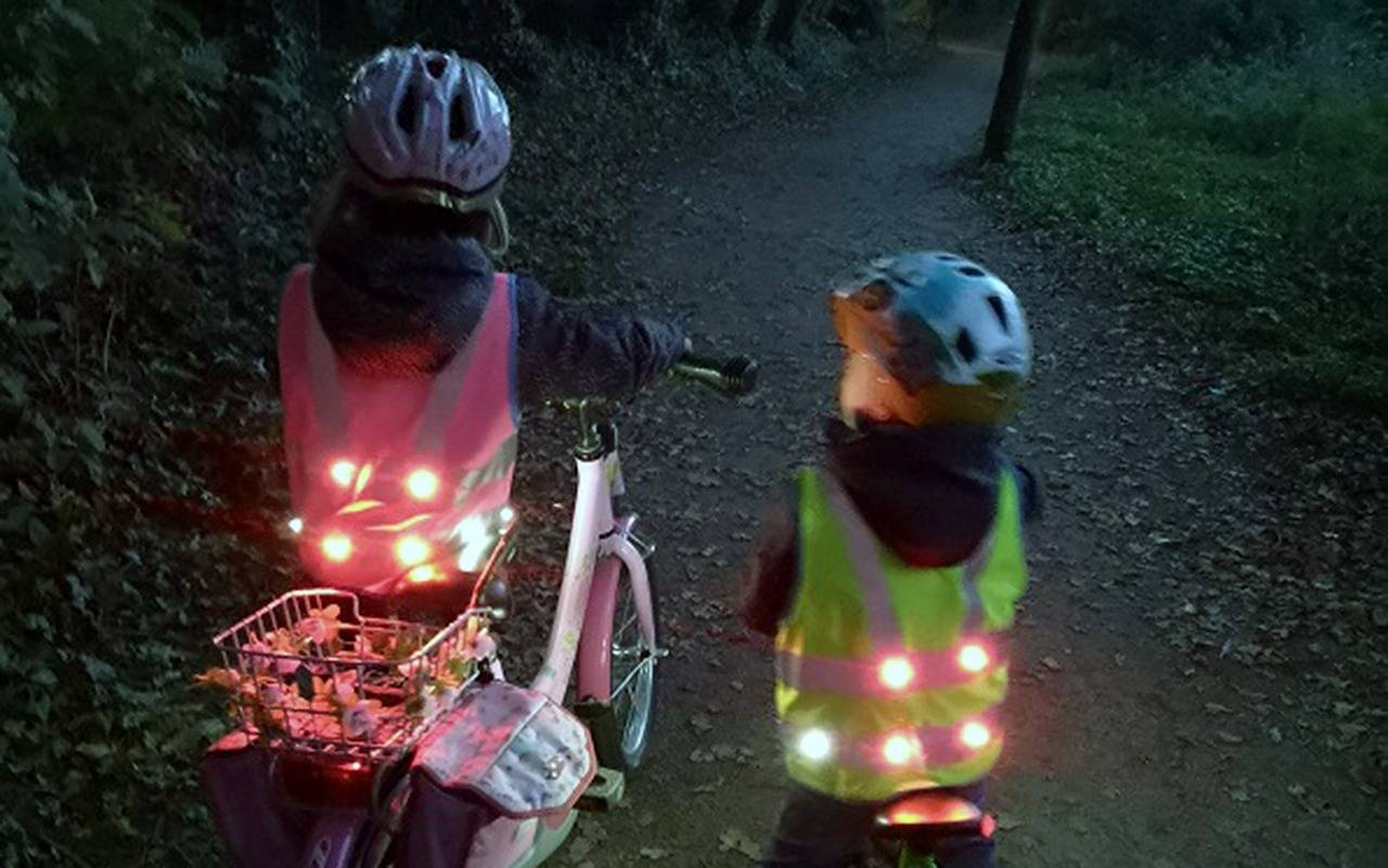 Die LED-Warnweste - nicht nur für den Fahrradfahrer