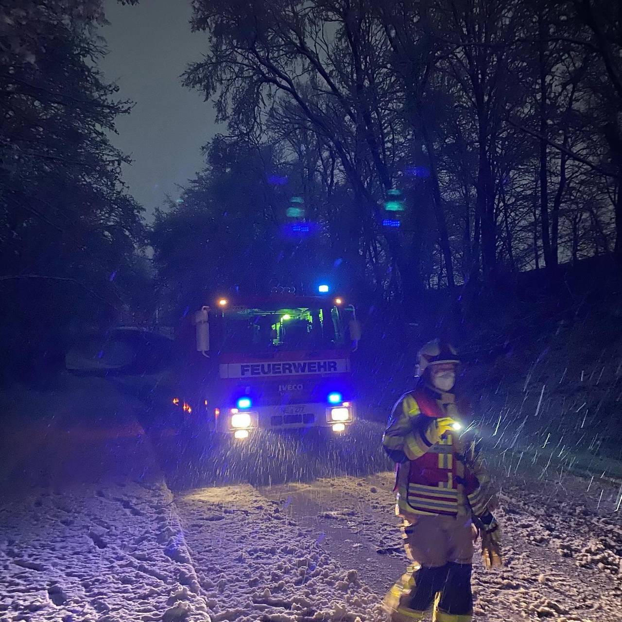 Schneefall sorgte für einige Einsätze im Rhein-Kreis Neuss