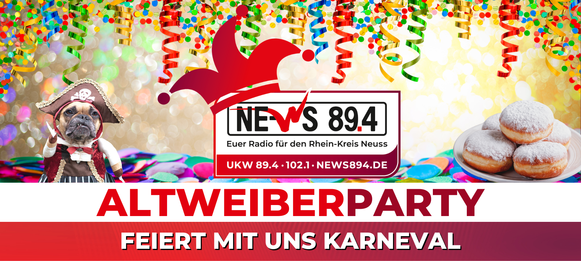 Die NE-WS 89.4-Altweiberparty 2026
