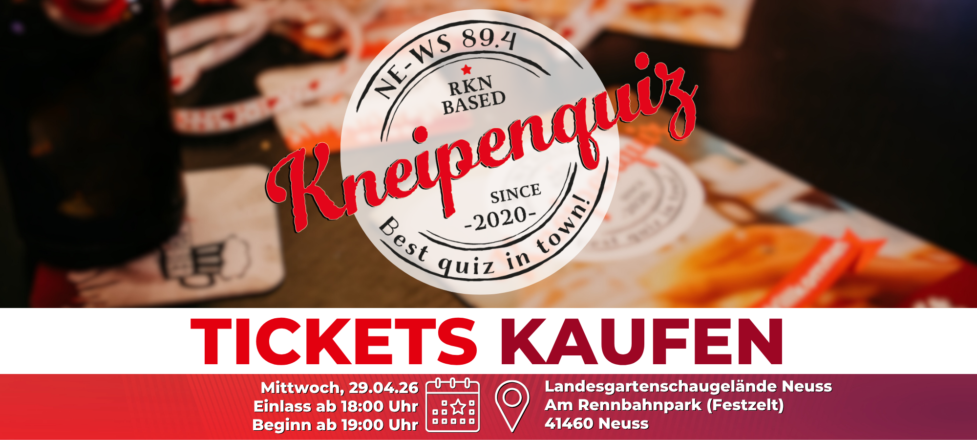 NE-WS 89.4 Kneipenquiz - Saison 2026 | Spieltag 01