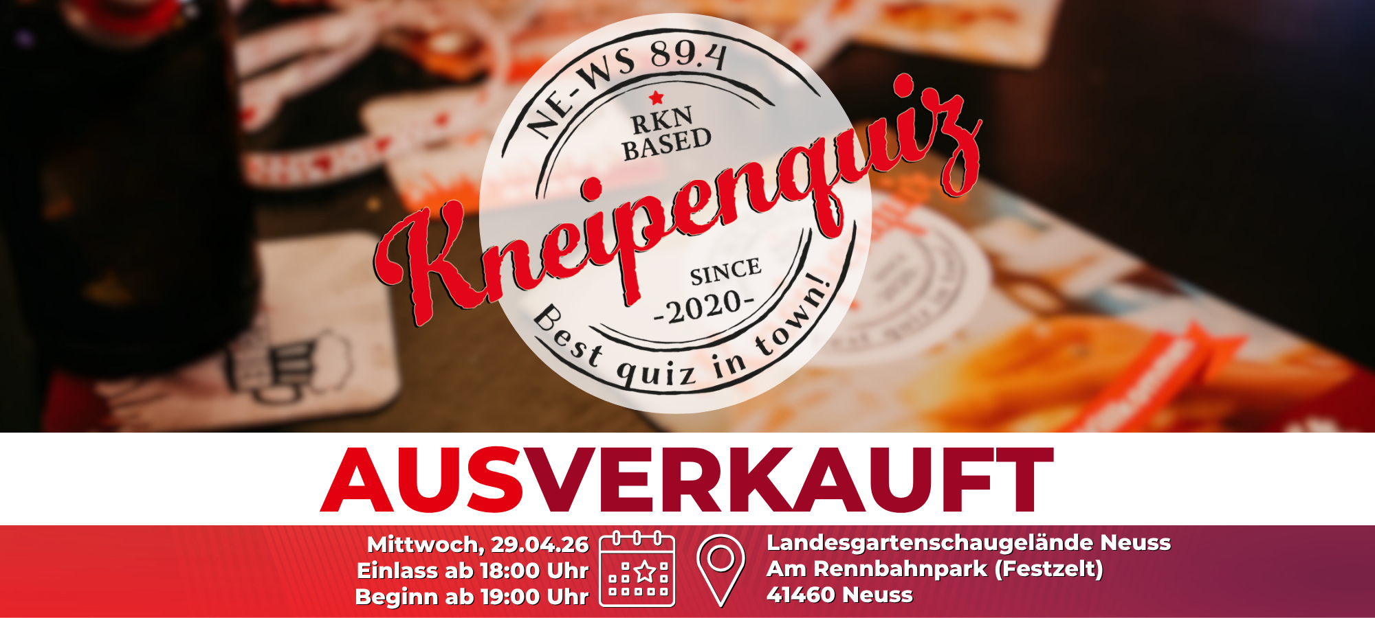 NE-WS 89.4 Kneipenquiz - Saison 2026 | Spieltag 01