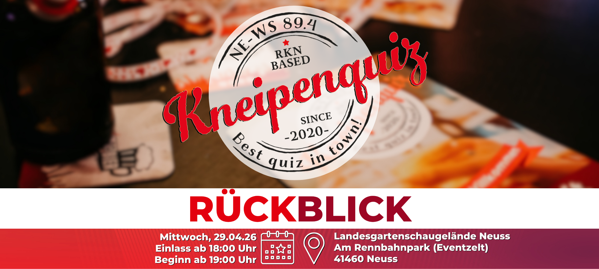 Rückblick: NE-WS 89.4-Kneipenquiz: Saison 2026 - Spieltag 1