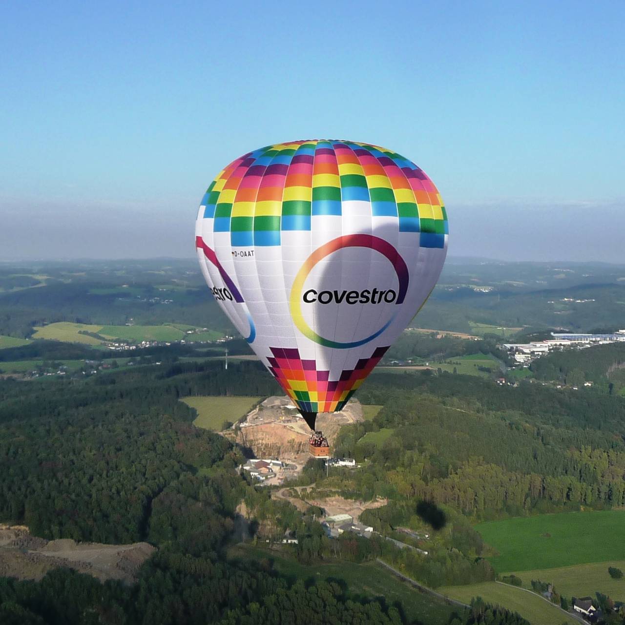 Covestro Heißluftballon