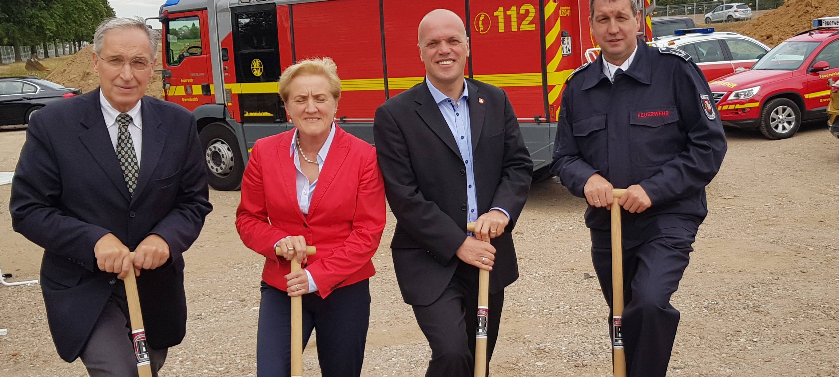 Spatenstich neue Feuer und Rettungswache in Grevenbroich