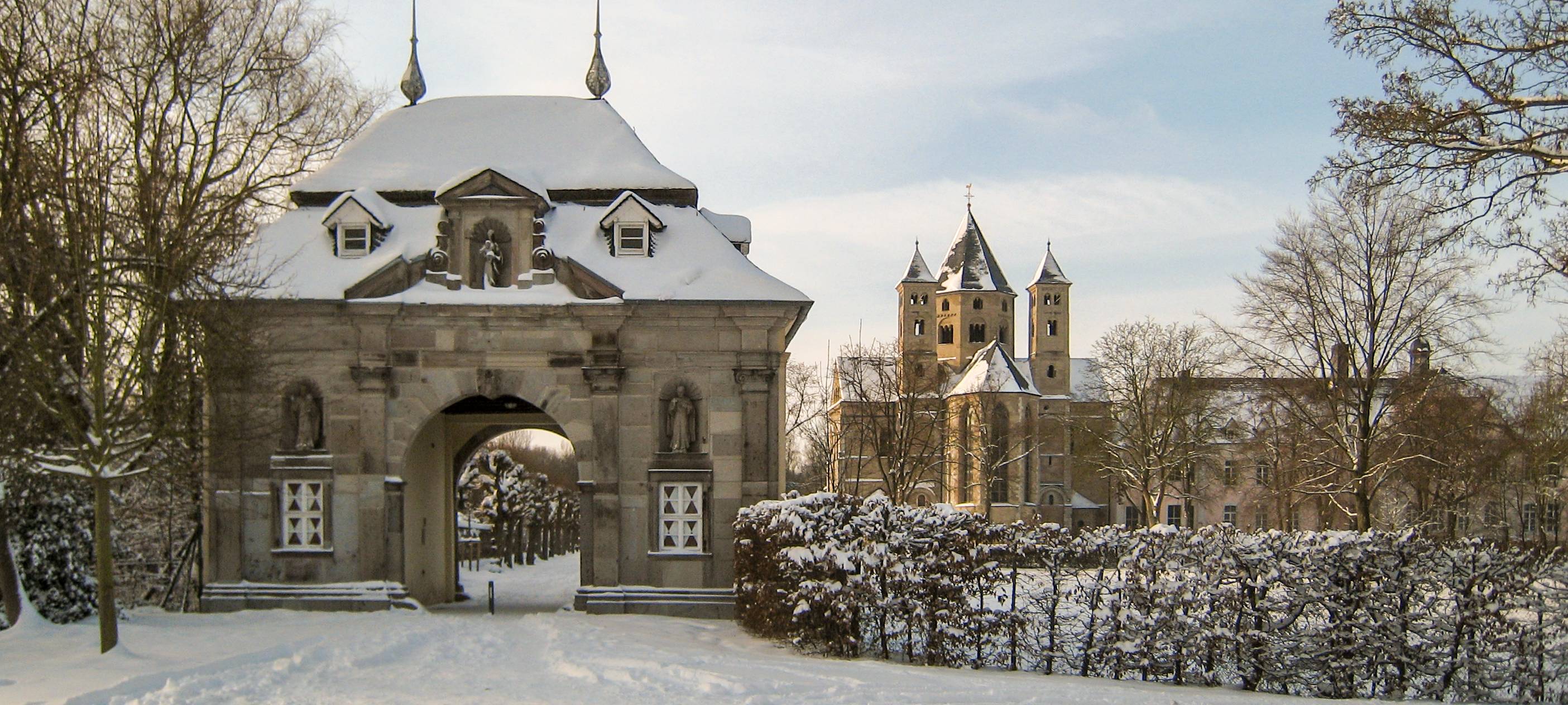 Dormagen im Winter Kloster Knechtsteden