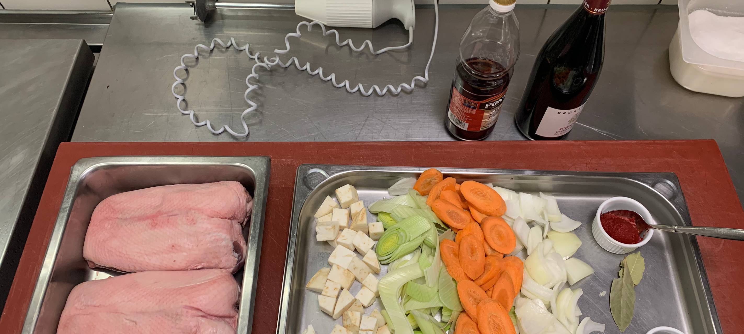 Sauerbraten von der Gänsebrust