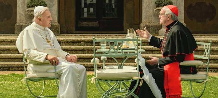 Der Kardinal und der Papst im Gespräch.