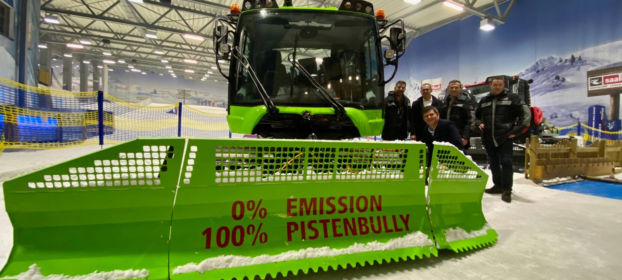 Elektro-Pistenraupe im Alpenpark