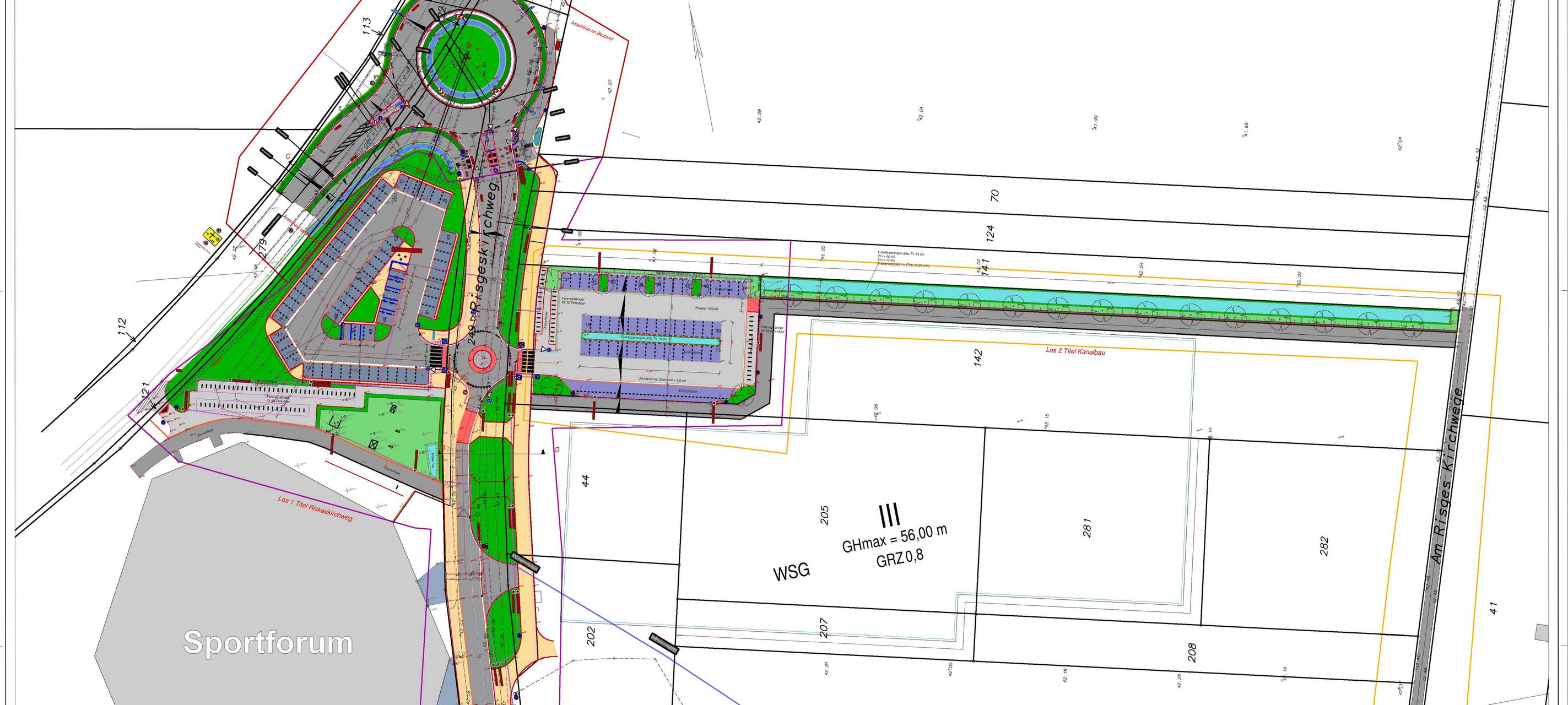 Kreisverkehr für neue Gesamtschule