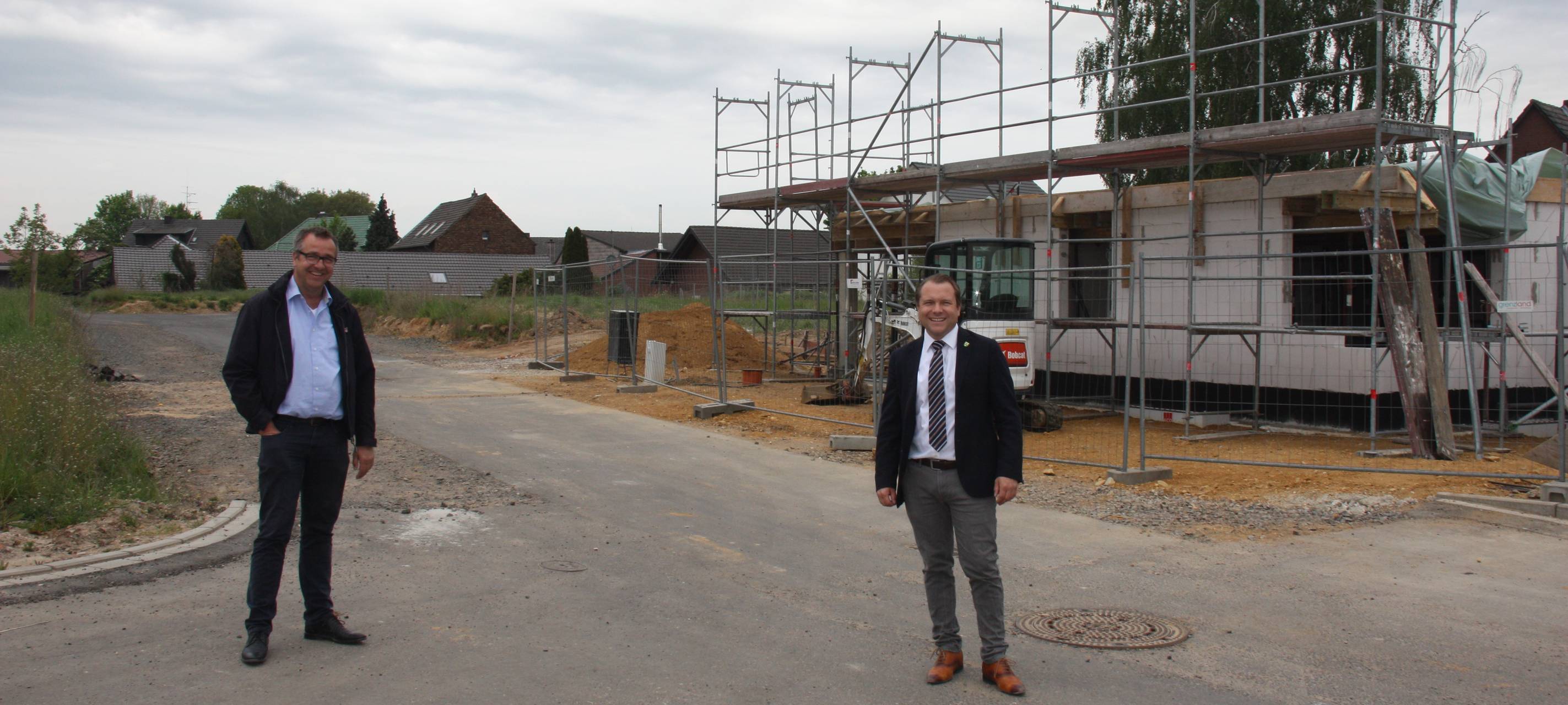 Baustraße im Neubaugebiet Deelen-Mitte