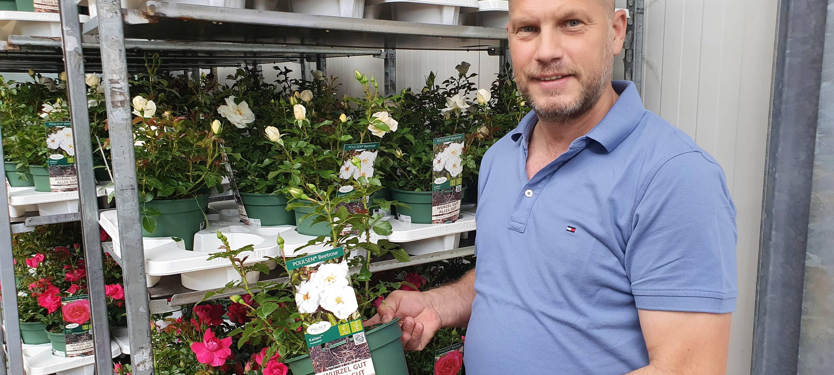 Unterwegs auf dem Rosenhof Odendahl in Neuss