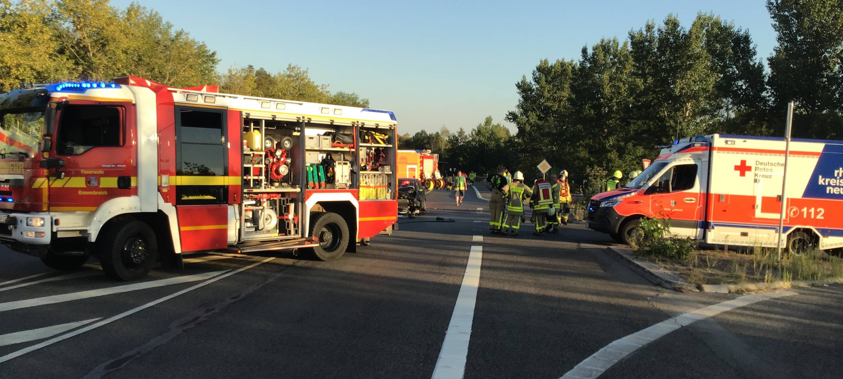 L116 bei Grevenbroich war gestern gesperrt