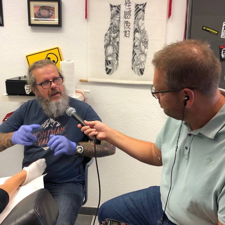 Detlef Kowalewski mit NE-WS 89.4 Reporter Marc Pesch