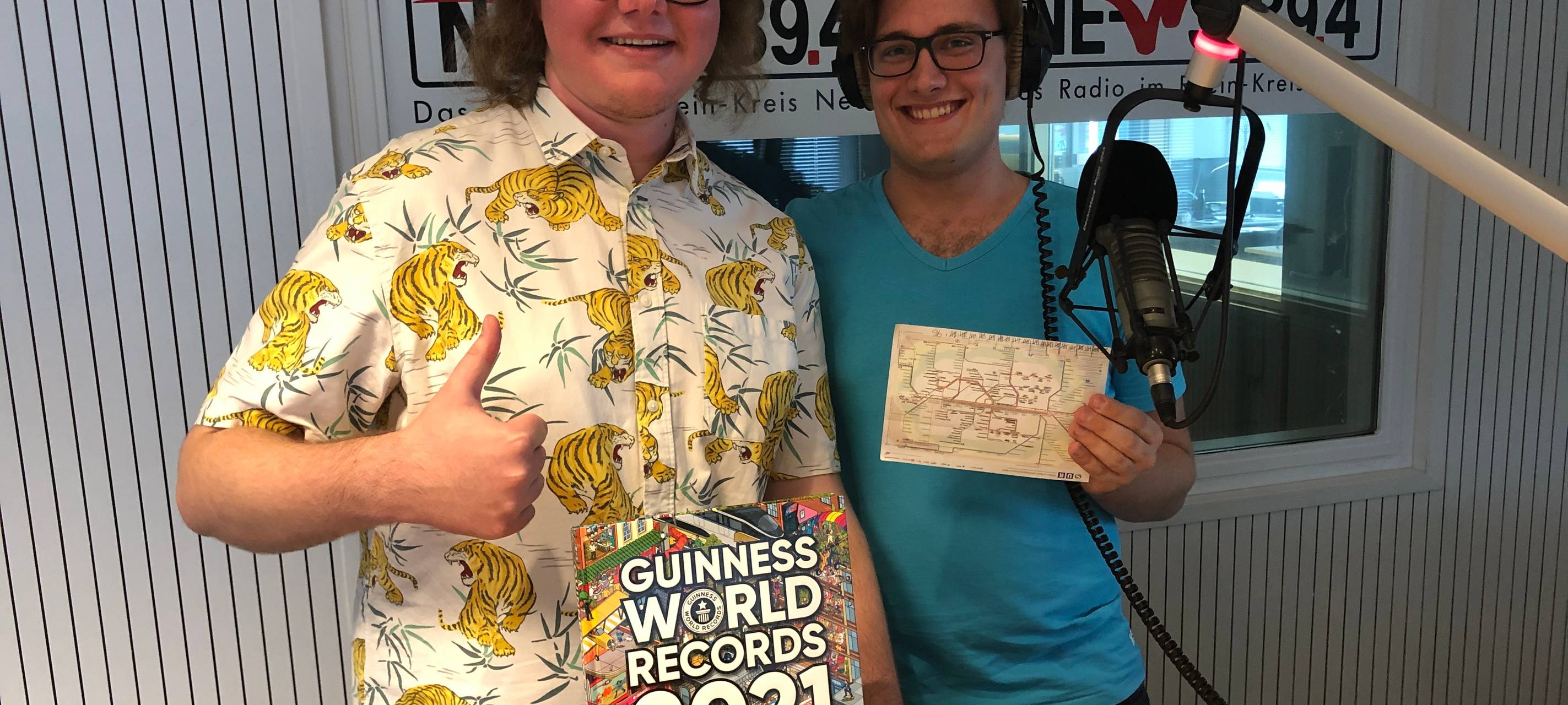 Die U-Bahn Weltrekordler (Nils Schmalbusch u. Alessandro di Sano v.l.n.r.)