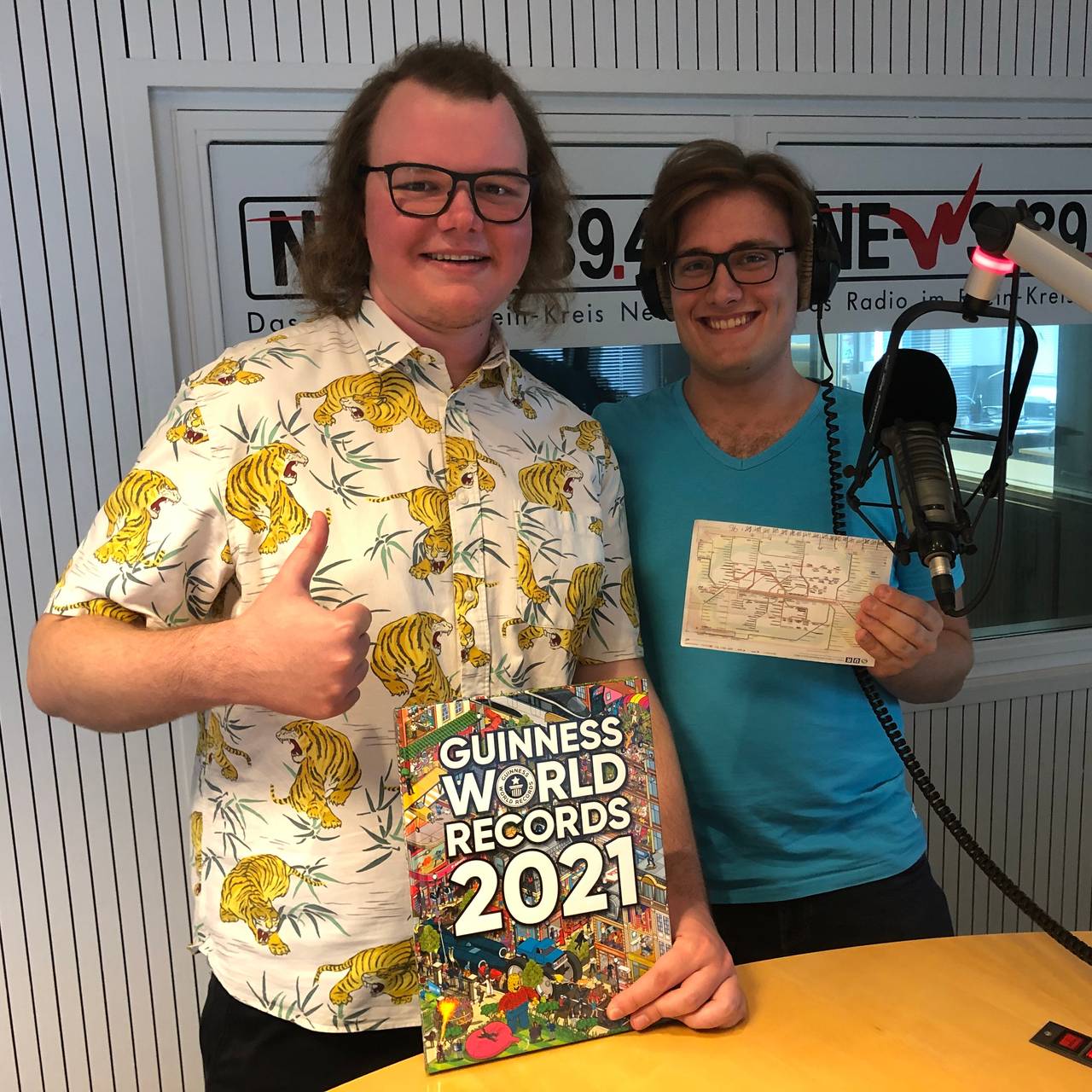 Die U-Bahn Weltrekordler (Nils Schmalbusch u. Alessandro di Sano v.l.n.r.)