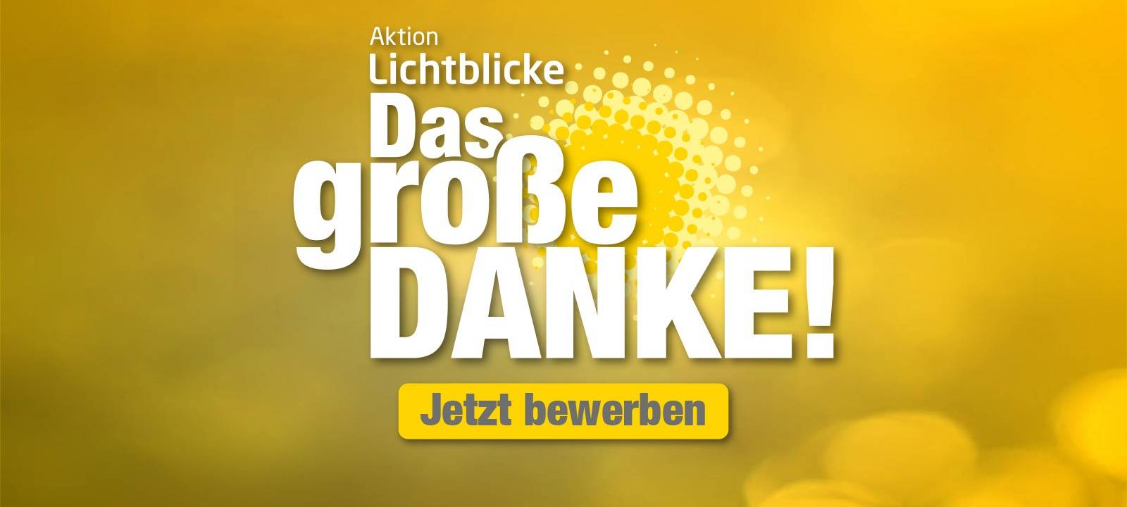 Bewerbungsfrist für Sonderaktion "Das große Danke" endet