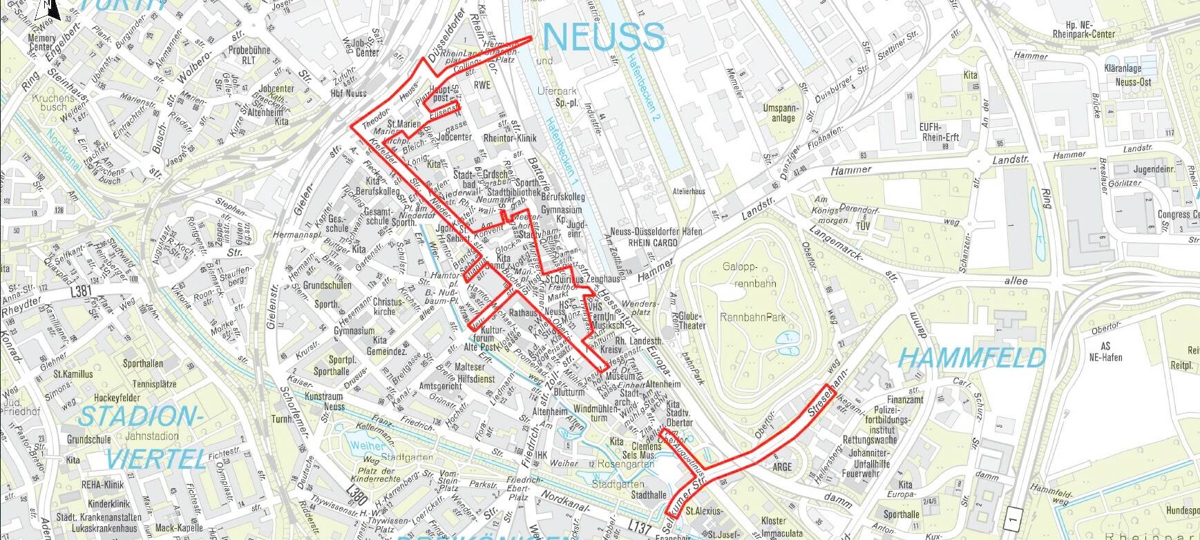 Stadt Neuss legt Maskenbereiche fest