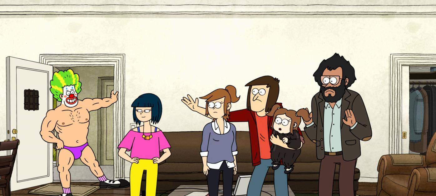 Ein Stripper-Clown zu Gast.