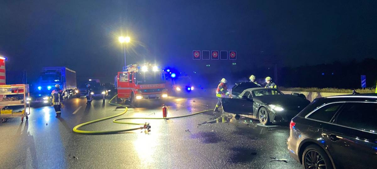 Mehrere Verletzte bei Unfall auf A57 in Kaarst