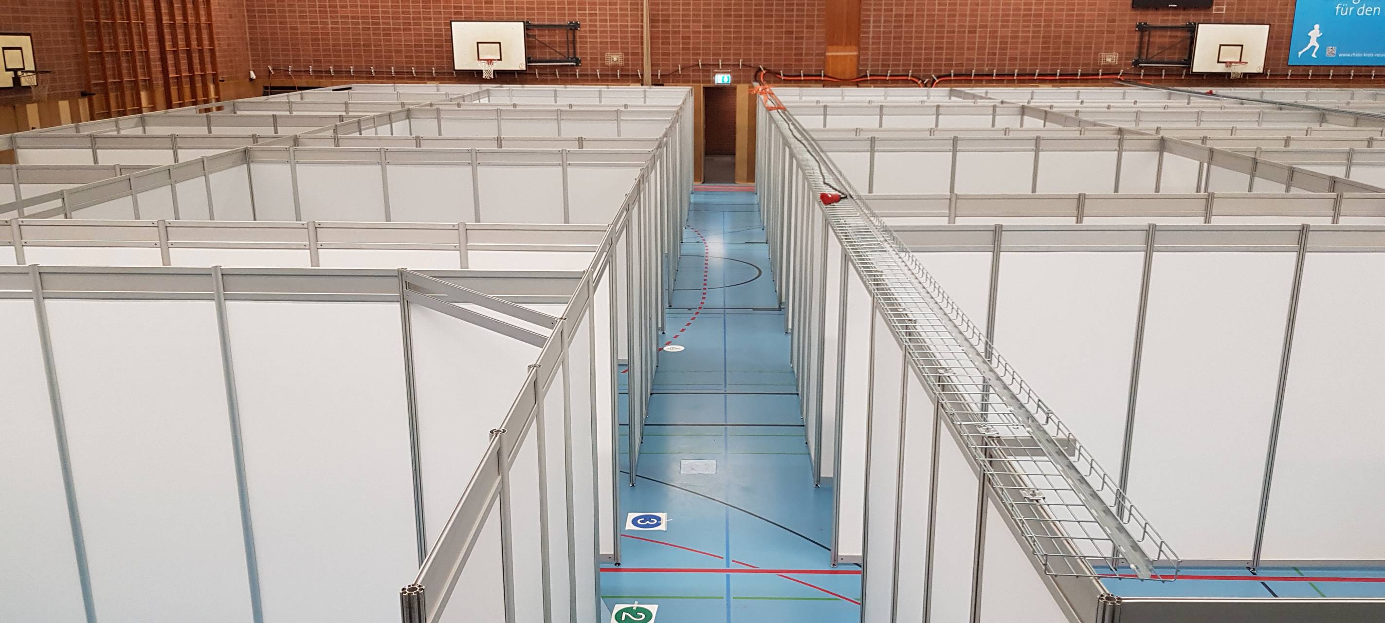 Corona-Impfzentrum im Rhein-Kreis Neuss ist startklar