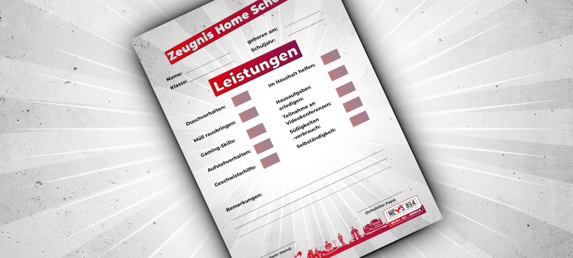 Zeugnis Home Schooling
