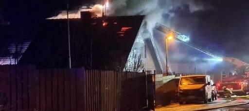 Dachstuhlbrand in Rommerskirchen
