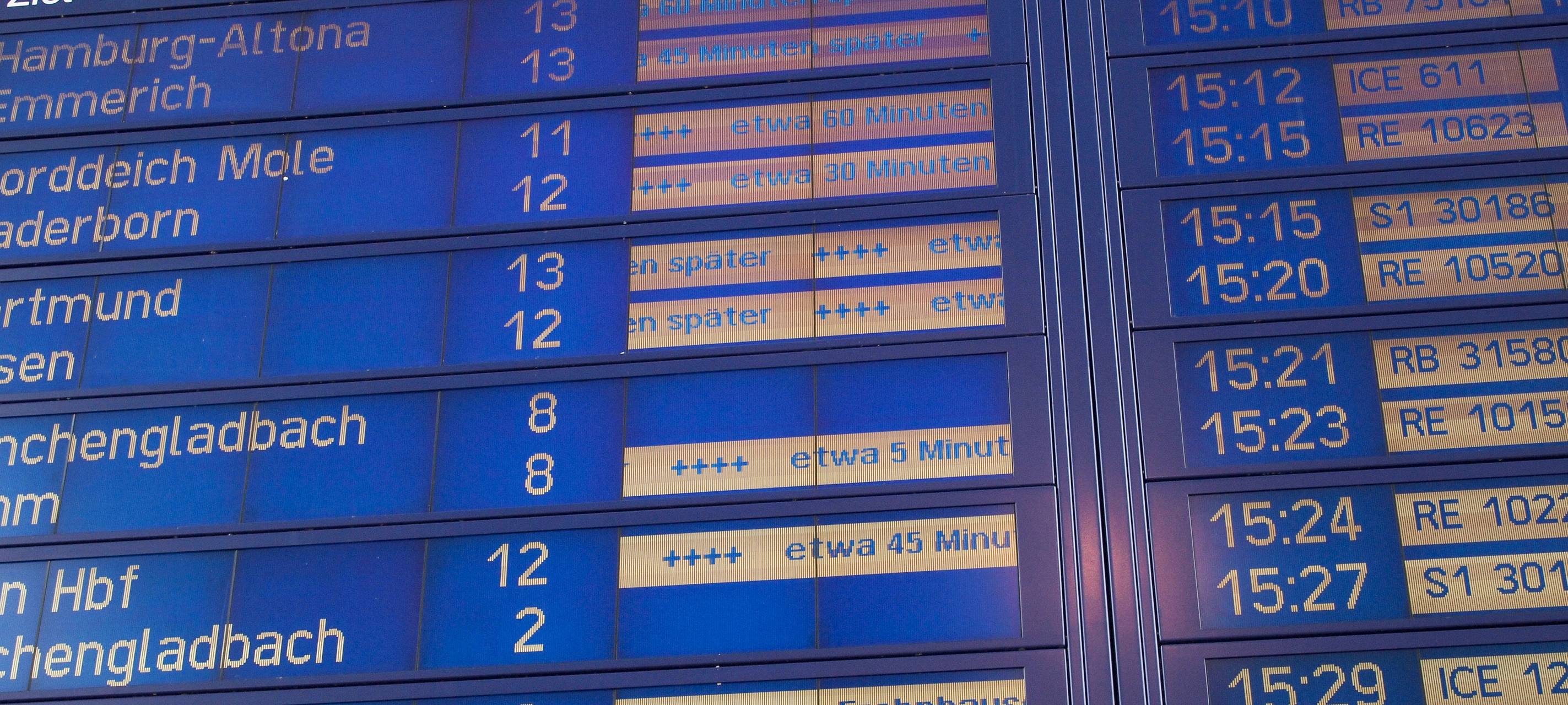 Zugausfälle wegen Baustelle