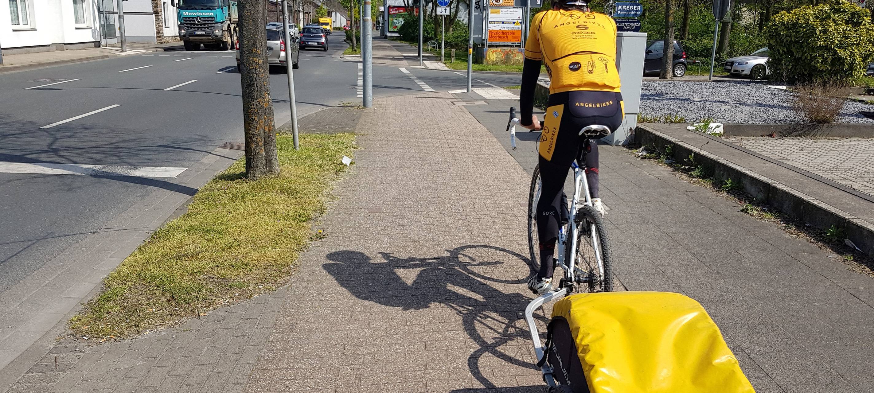 Unterwegs mit dem Fahrradkurier in Meerbusch