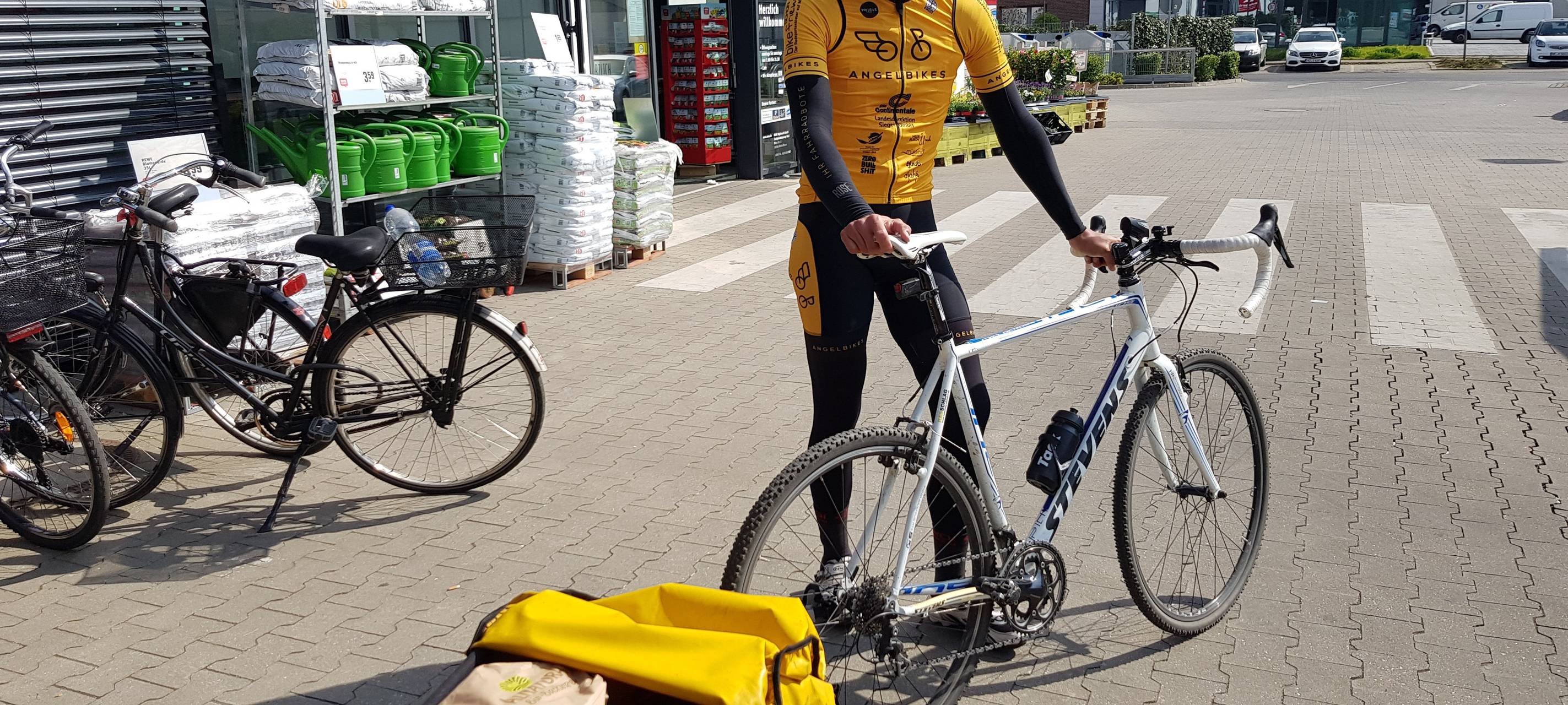 Unterwegs mit dem Fahrradkurier in Meerbusch