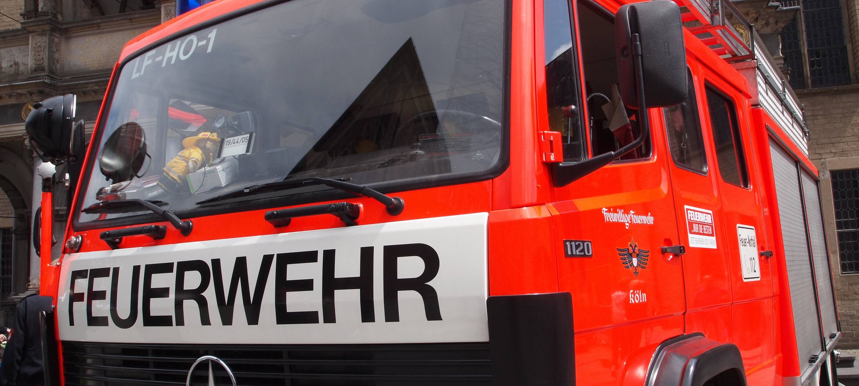 Feuer in einem Bunker in Neuss