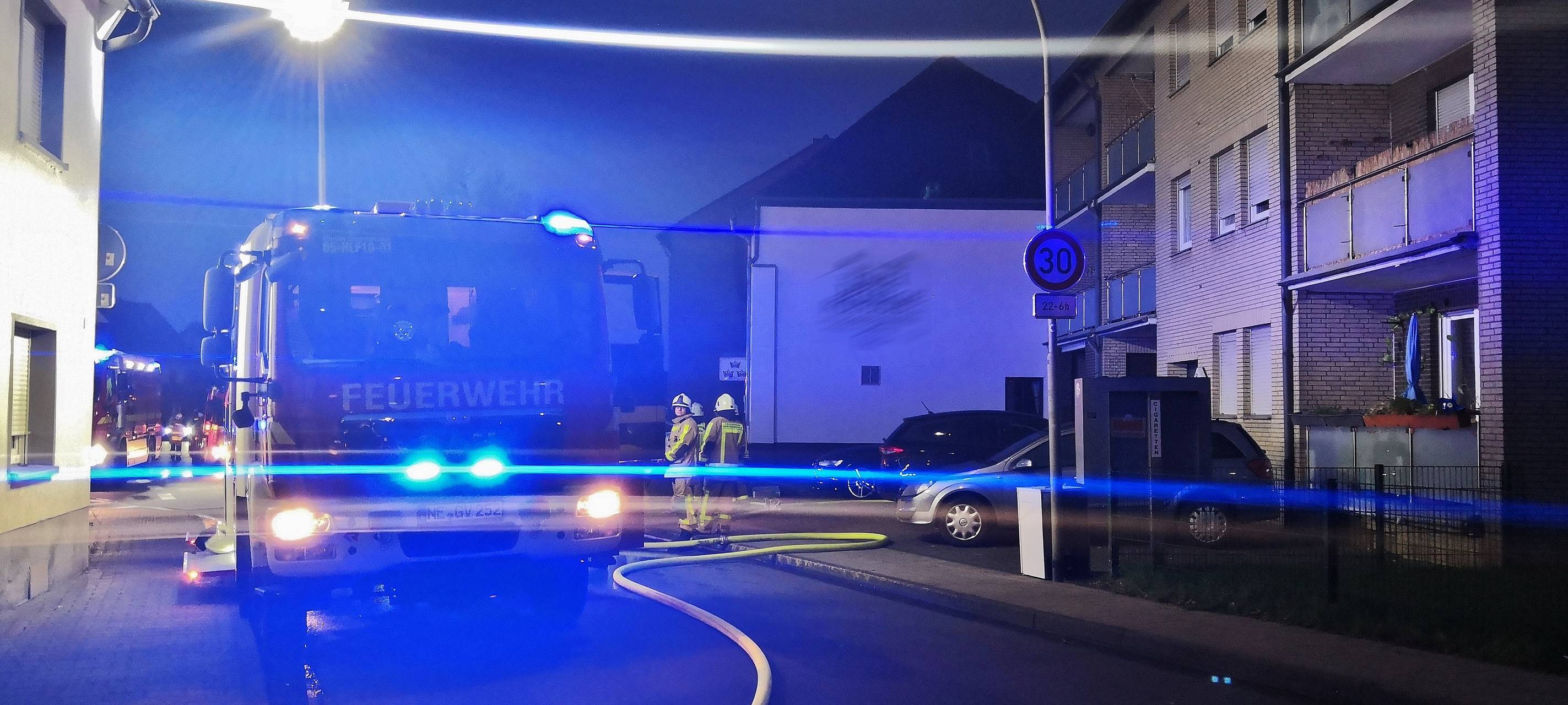 Kellerbrand in Grevenbroich-Kapellen