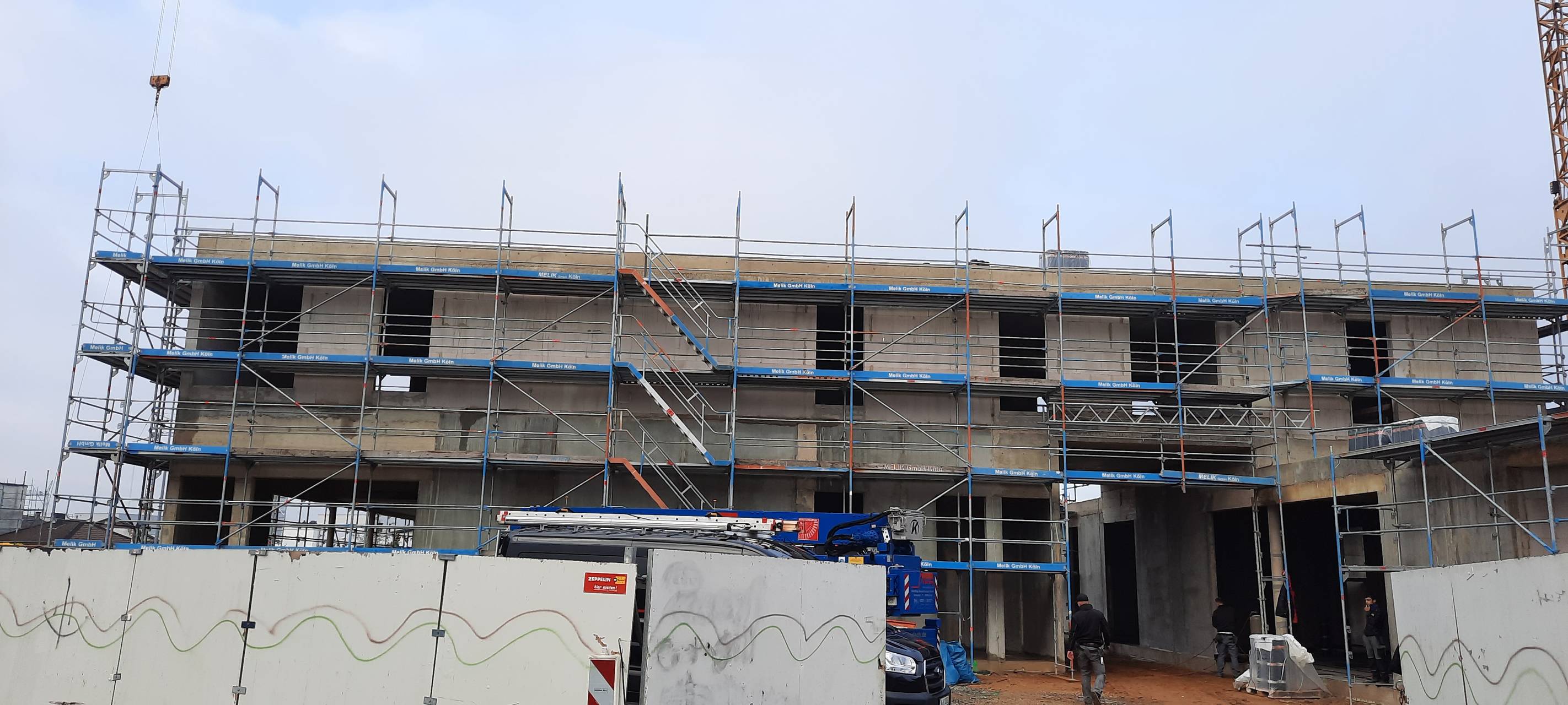 Zwischenstand beim Bau der Mobilstation in Rommerskirchen