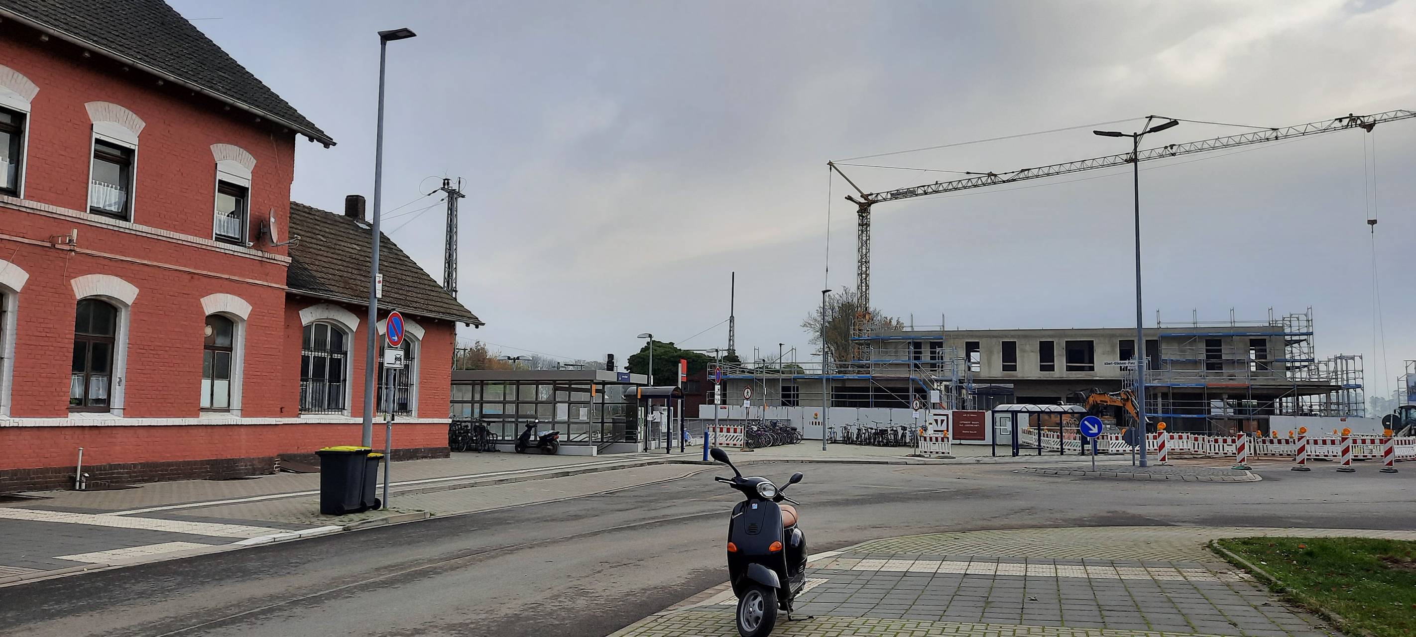 Zwischenstand beim Bau der Mobilstation in Rommerskirchen