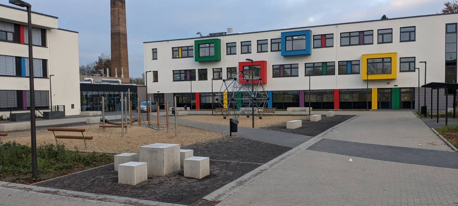 Außenansicht der Sekundarschule in Dormagen