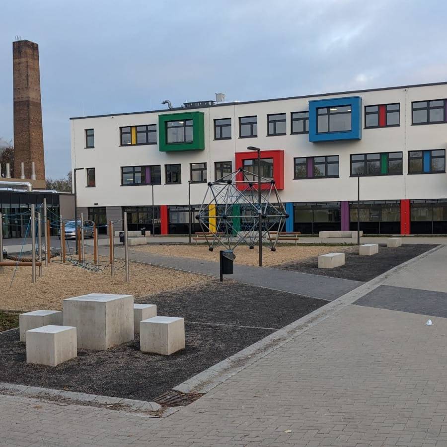 Außenansicht der Sekundarschule in Dormagen