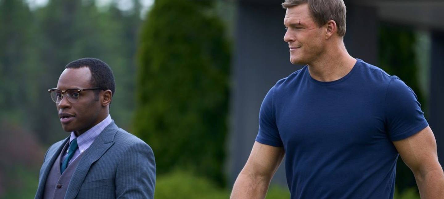 Reacher und ein Polizist.