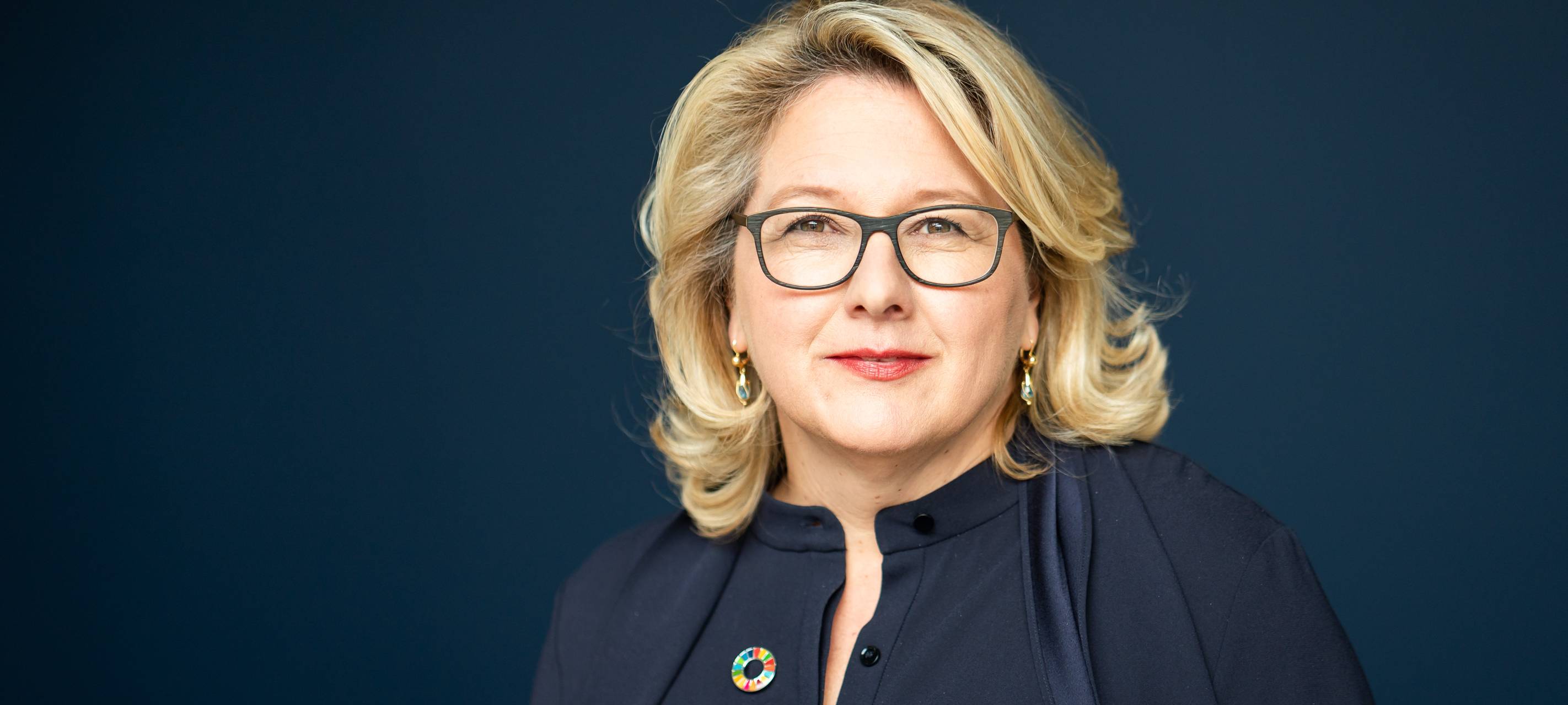 Bundesentwicklungsministerin Svenja Schulze im Gespräch