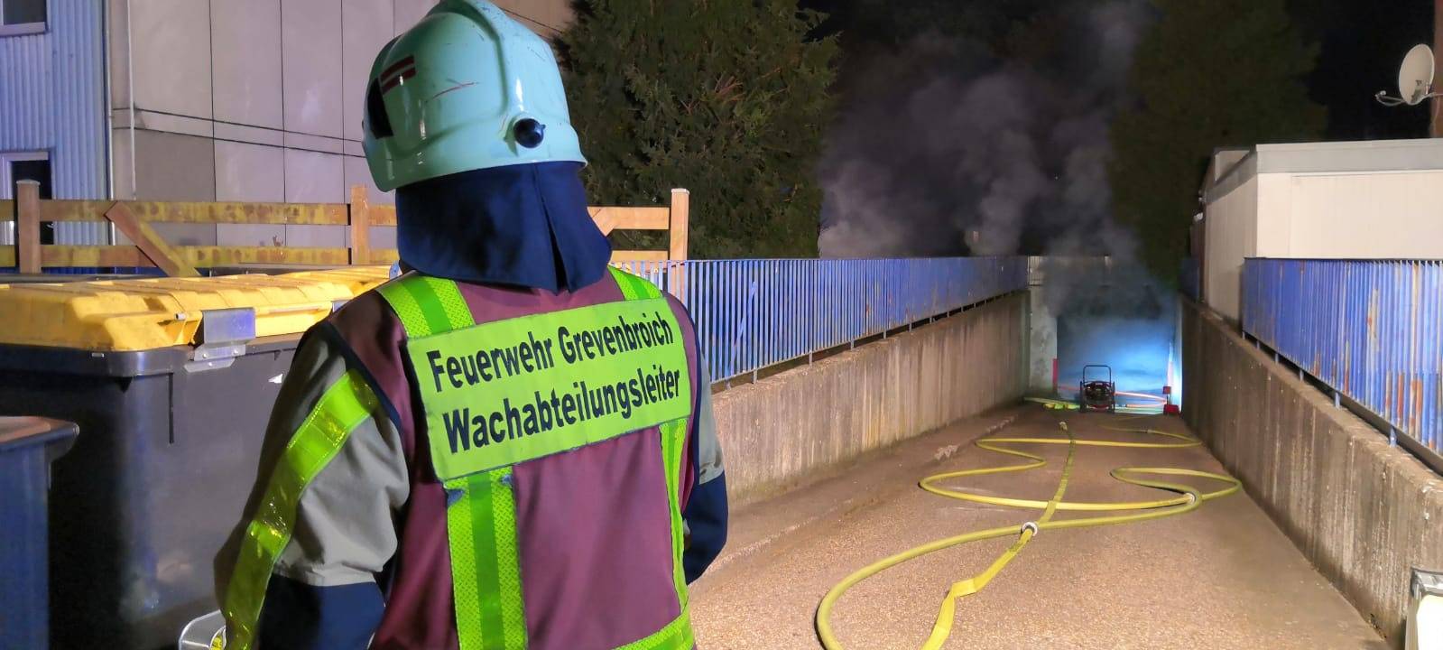 Tiefagaragenbrand in Grevenbroich