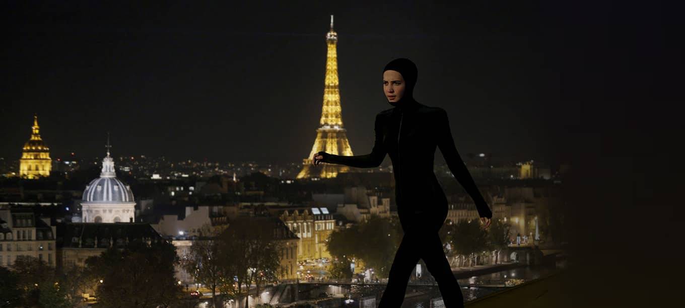 Irma auf den Dächern von Paris.