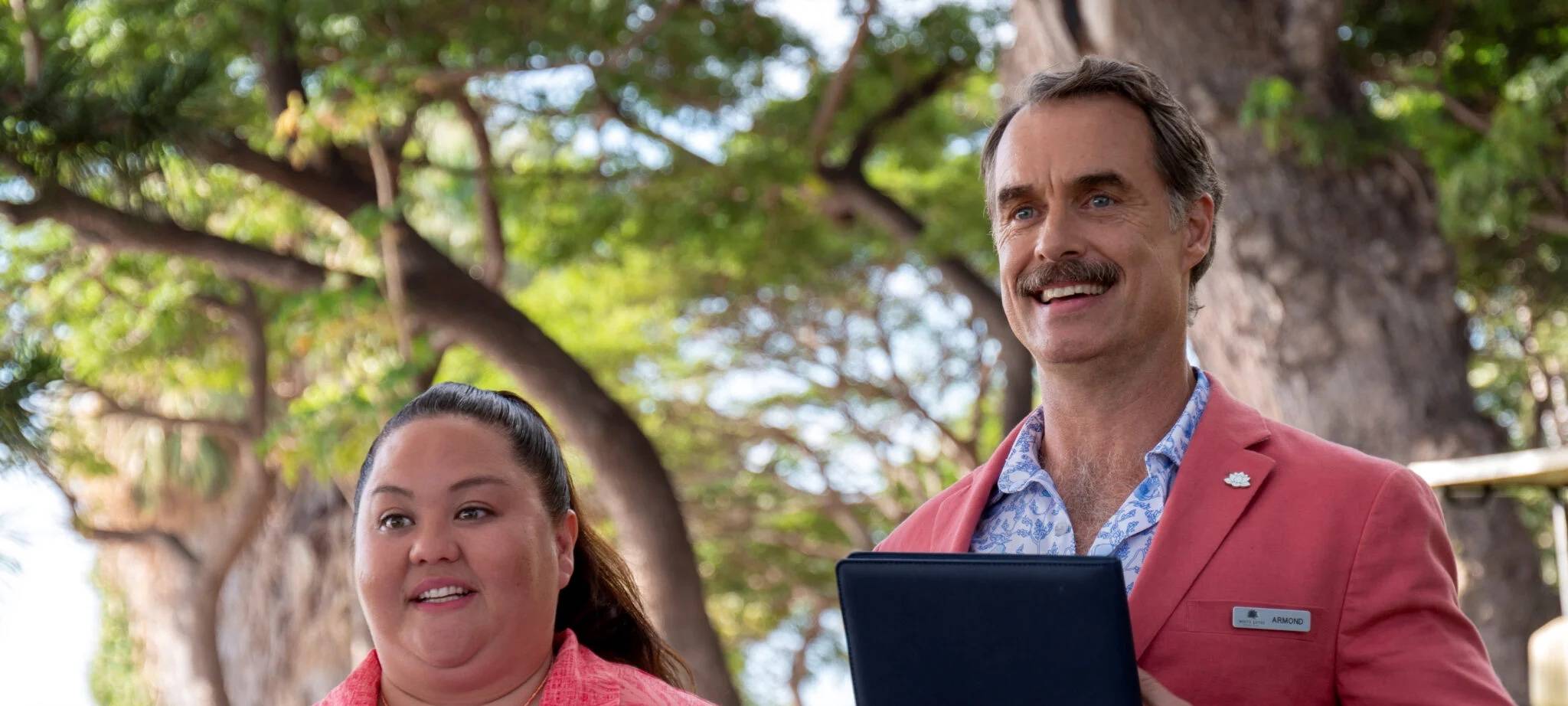 Armond und Belinda beim Empfang der Gäste.
