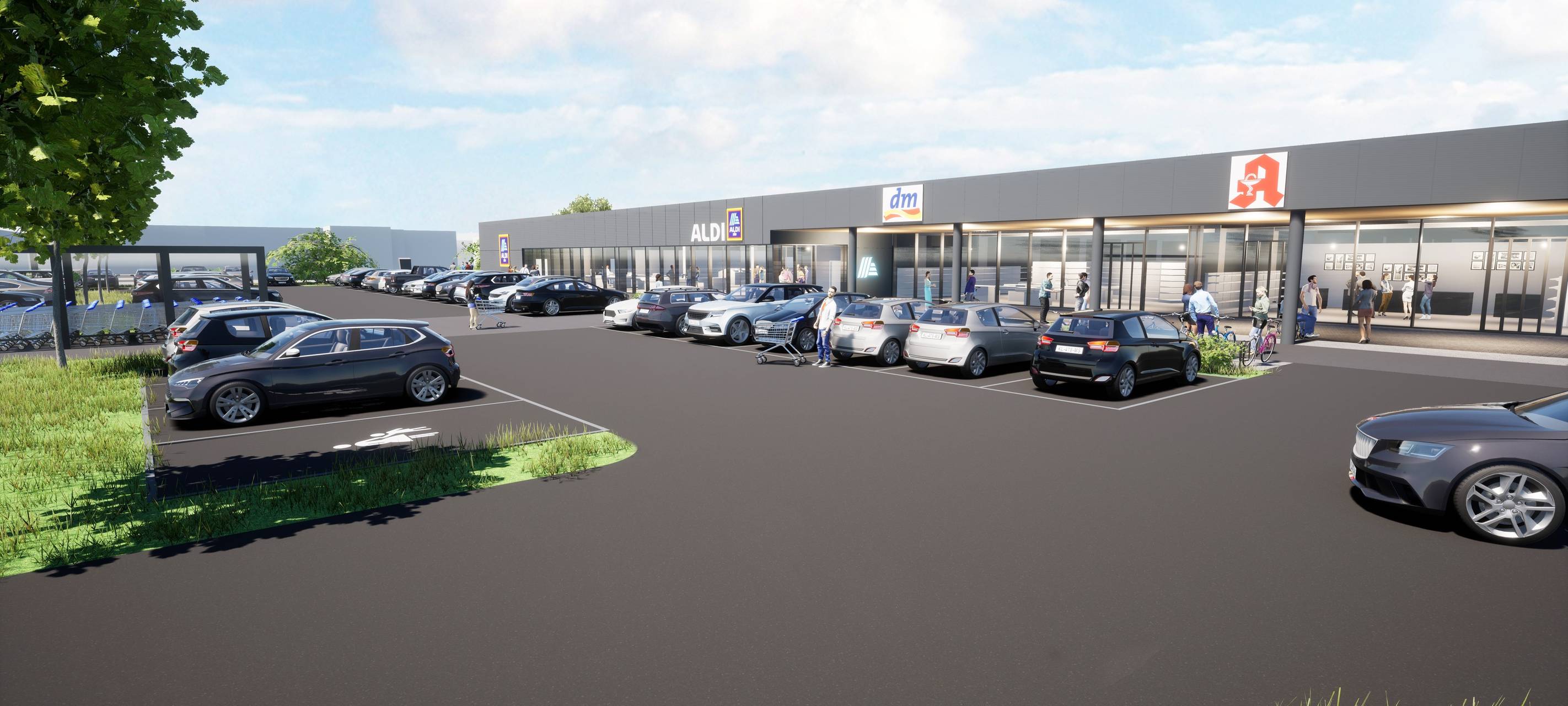 Neuss: So sehen die Pläne für das Ladenzentrum von Aldi aus