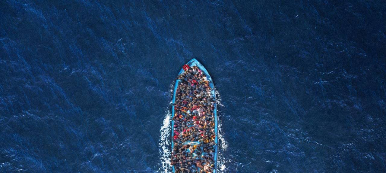 Das Flüchtlingsboot ging unter.