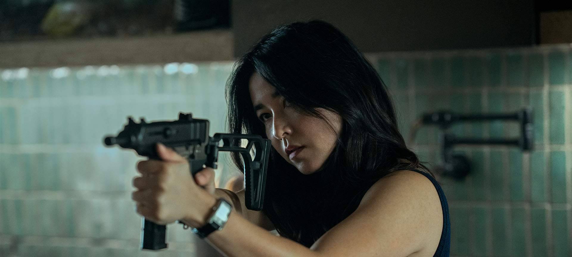 Jane kann ziemlich gut schießen.