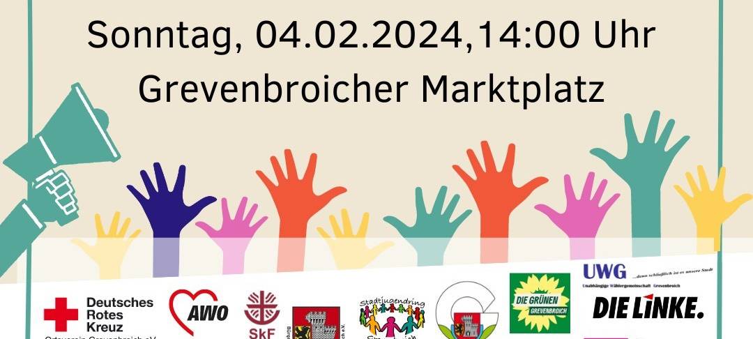 Kundgebungen gegen Rechtsextremismus im Rhein-Kreis Neuss