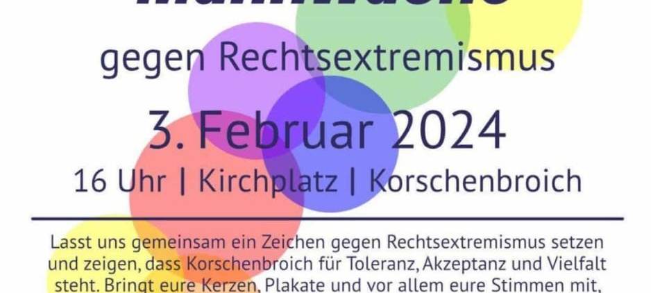 Kundgebungen gegen Rechtsextremismus im Rhein-Kreis Neuss