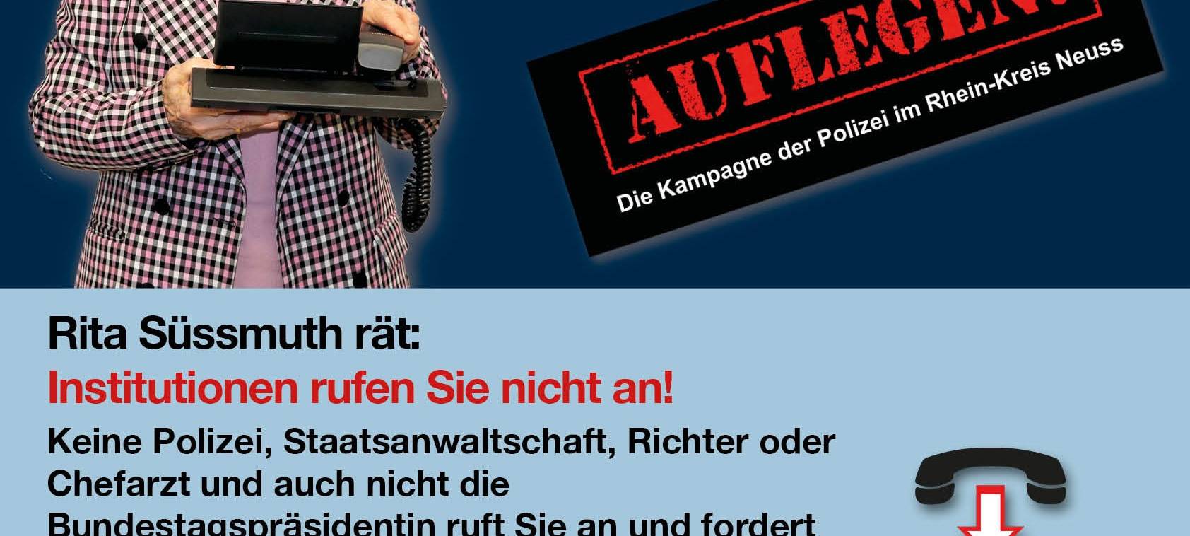 Auflegen: Kreis-Polizei will mit Kampagne Betrüger stoppen