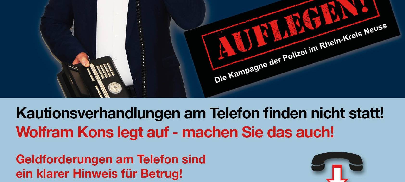 Auflegen: Kreis-Polizei will mit Kampagne Betrüger stoppen