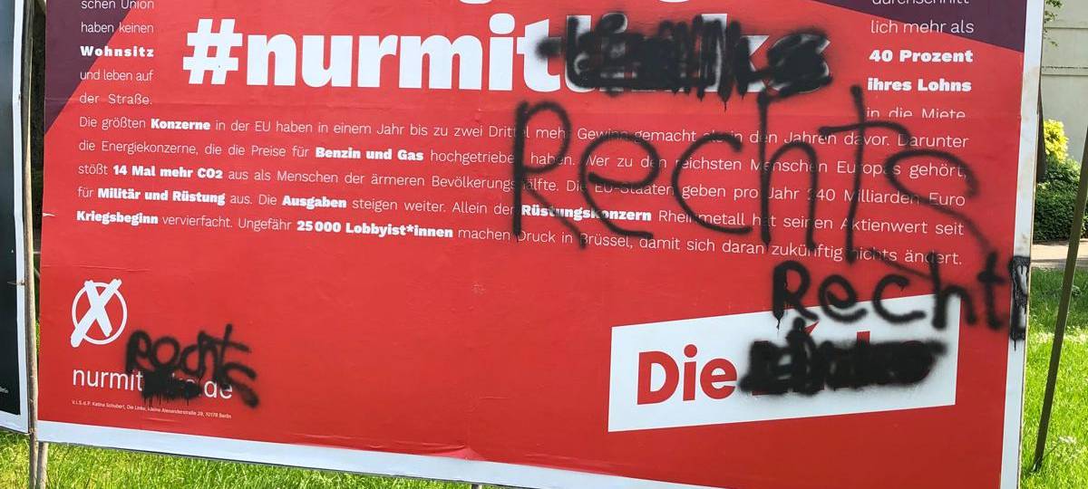 Ärger über Vandalismus an Wahlplakaten im Kreis