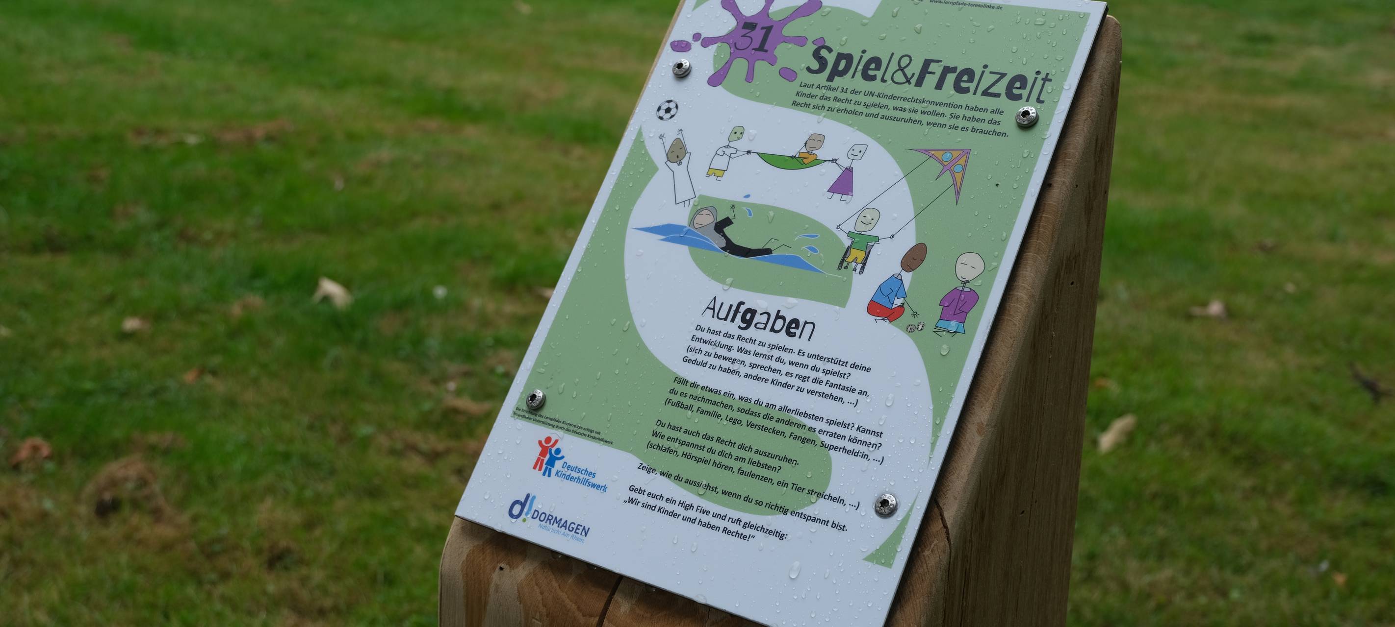 Neuer Lernpfad für Kinderrechte in Dormagen eröffnet